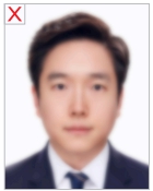 다른 용도의 사진을 재사용하여 해상도가 낮아졌거나 흐릿해진 경우 사용불가