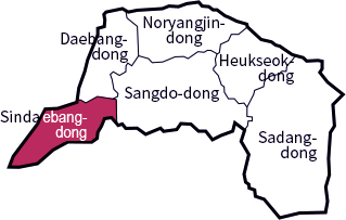 Sindaebang-dong Map